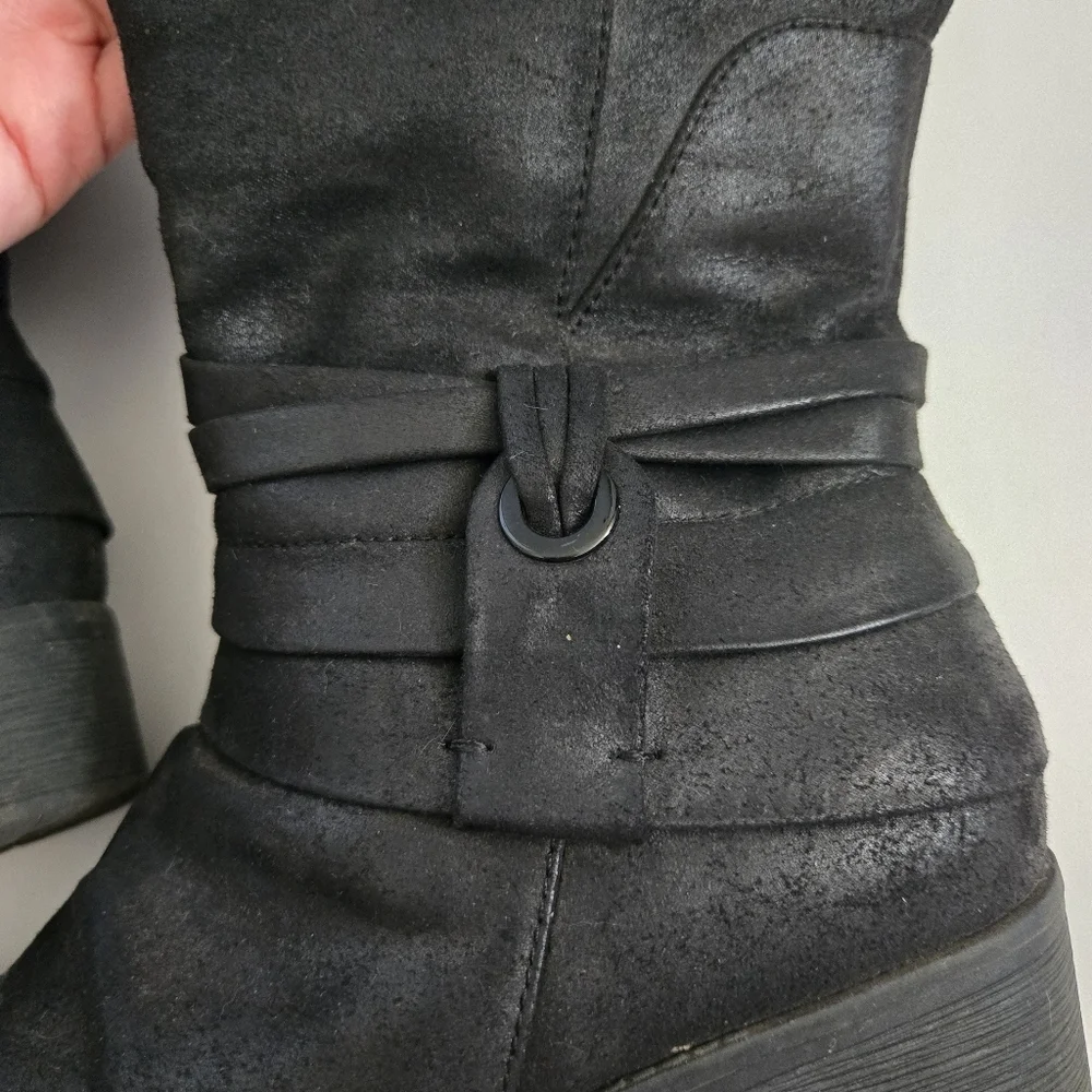 Baretraps Oudrey knee high Black riding boots size 7.5